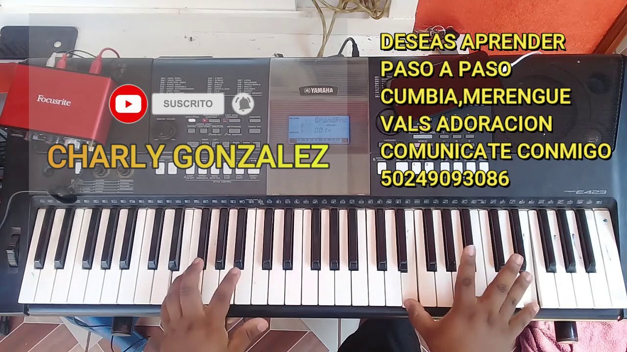 Cadena de coros banda transfiguración -😮tonalidad Fa mayor😮 cover piano charly González