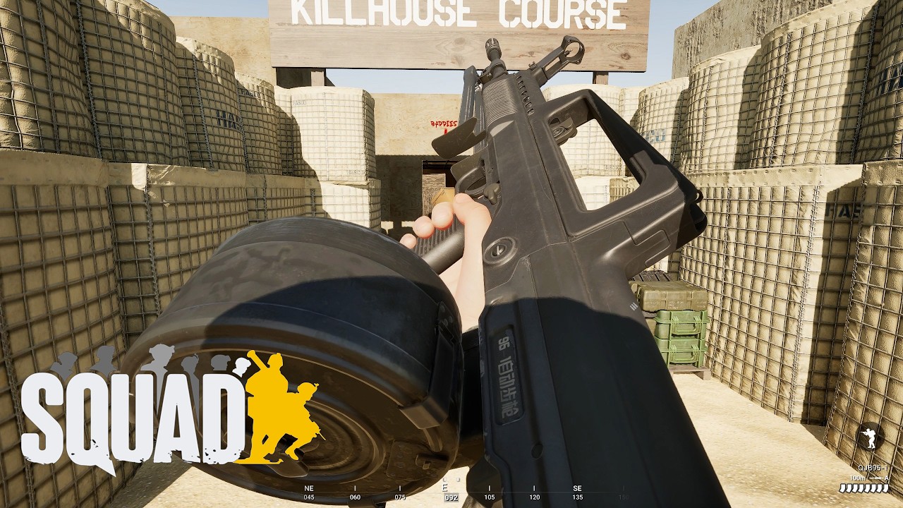 Norinco QBB-95 Light Support Weapon with 75-Round Drum | Squad Killhouse Weapons Showcase | 2160p