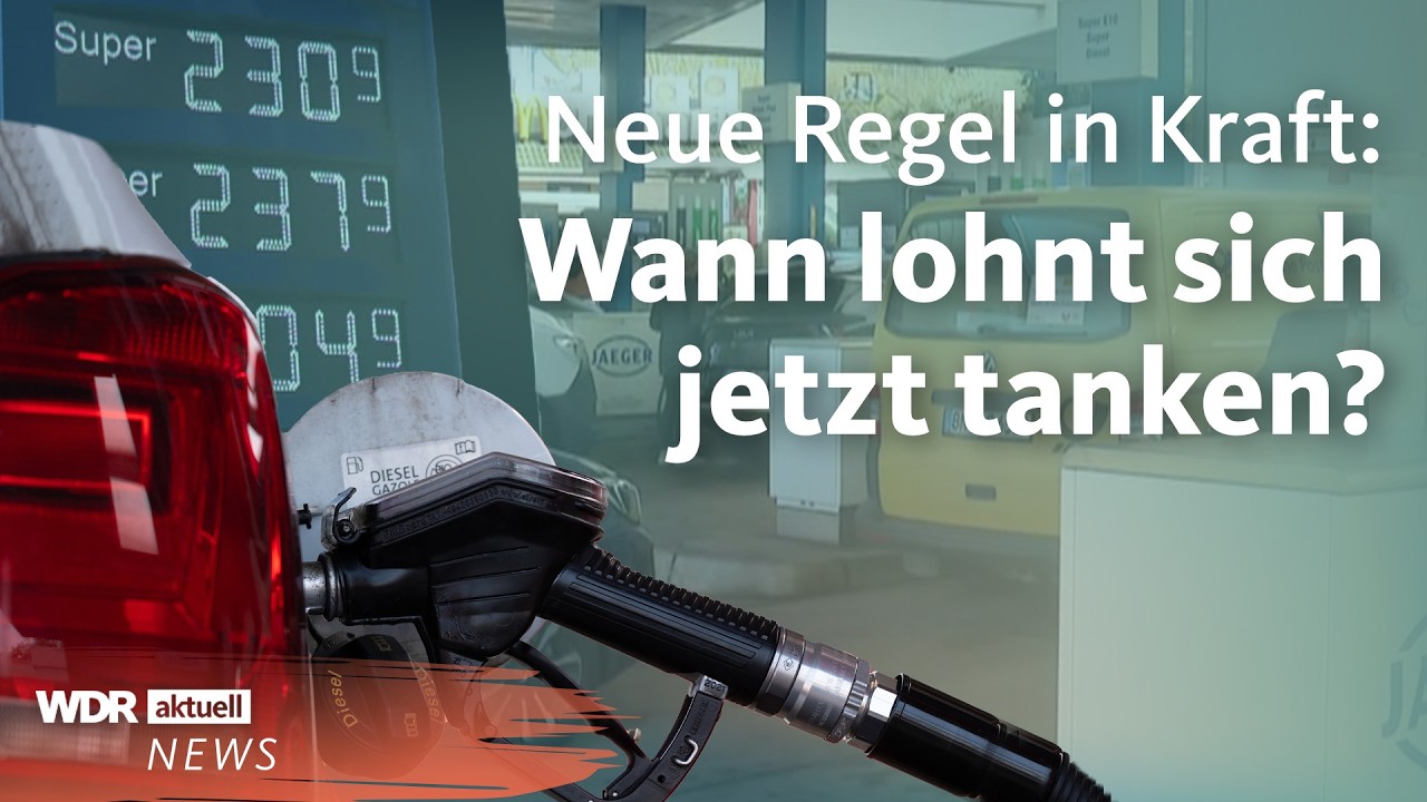 Tankstellen d&uuml;rfen Spritpreise nur noch einmal am Tag erh&ouml;hen: Was bringt das? | WDR aktuell