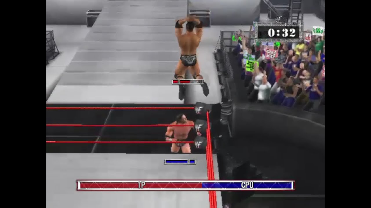 PC Gameplay - The Rock vs. Triple H (WWE Raw 2002)