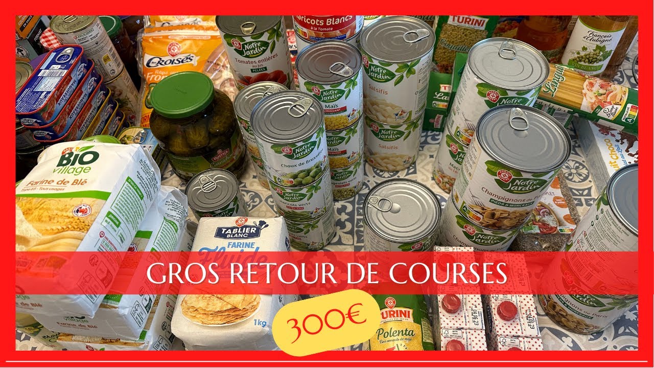 GROS RETOUR DE COURSES ⎮Je fais un peu de réserves ⎮Drive, maraicher & Noz