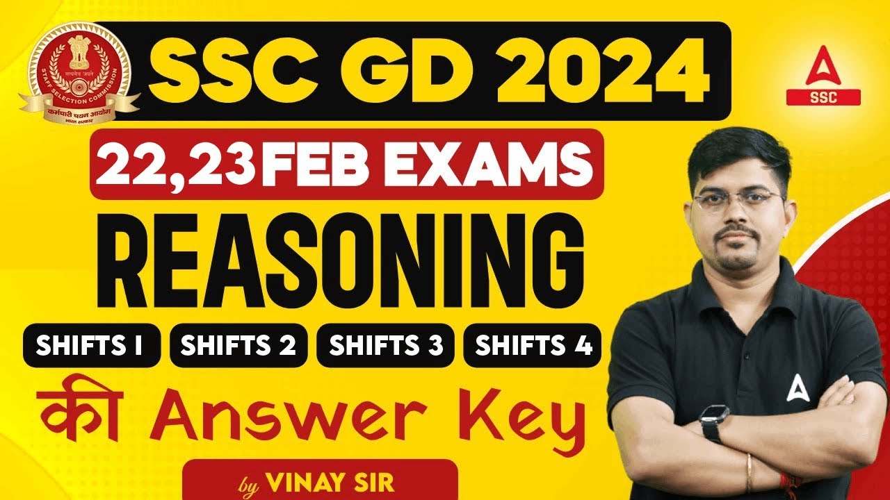 SSC GD Reasoning All Shifts Paper Solution | SSC GD Analysis 2024 | GD Reasoning by Vinay Tiwari