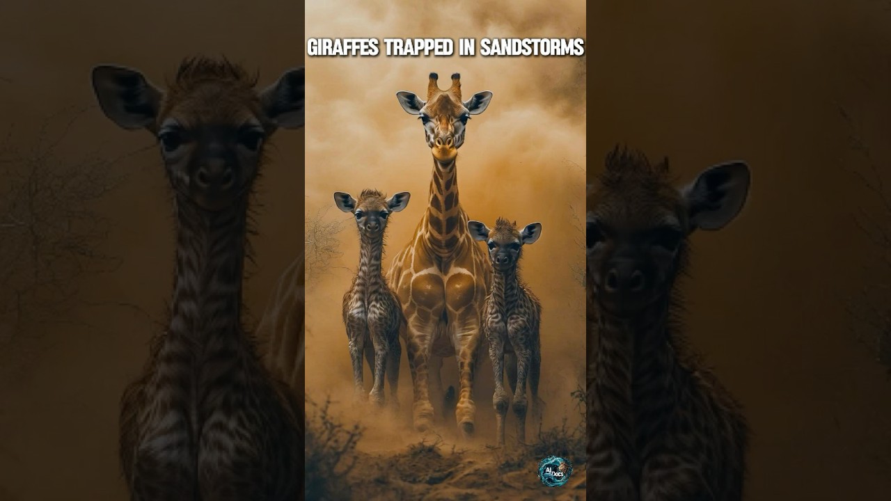Giraffes Stranded by Extreme Drought &ndash; Rescue Mission in the Namib Desert #shorts