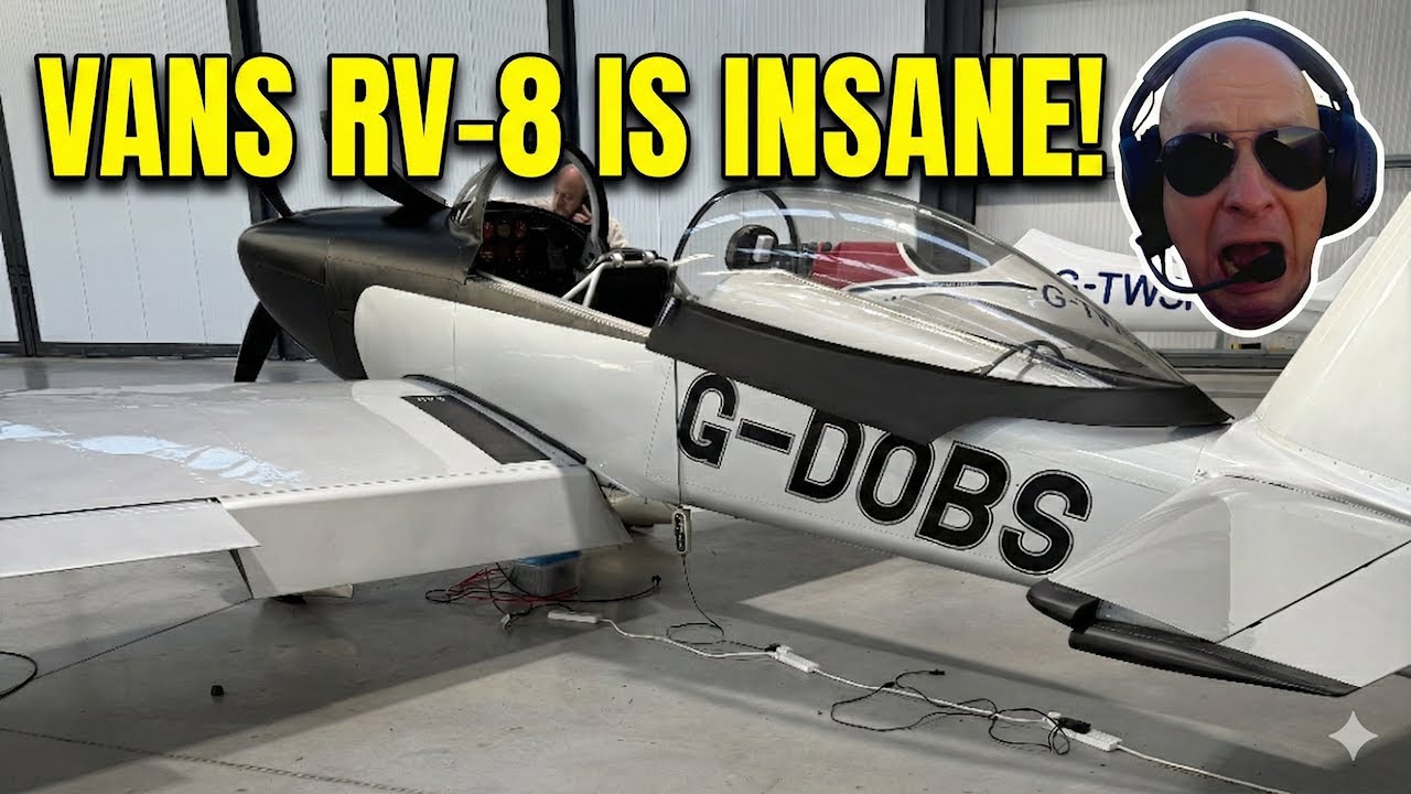 Lot z tyłu samolotu VANS RV-8 (G-DOBS)