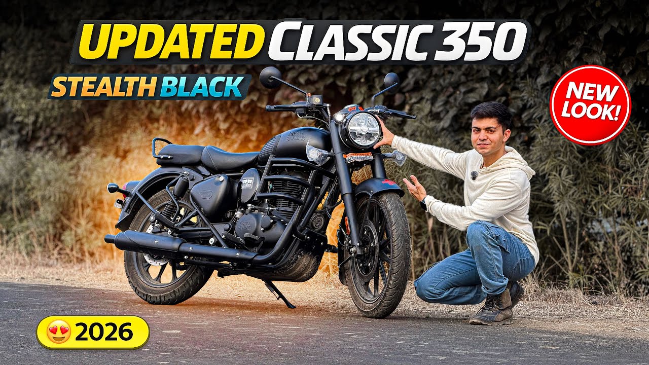 New Updated Classic 350 Dark Edition 😍| 2026 RE Classic Stealth Black🔥|