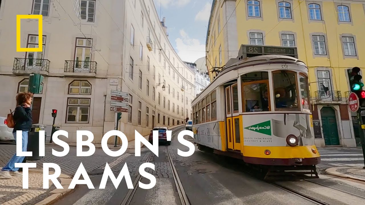 Lisbon's Historic Tram Network | Europe From Above | National Geographic UK