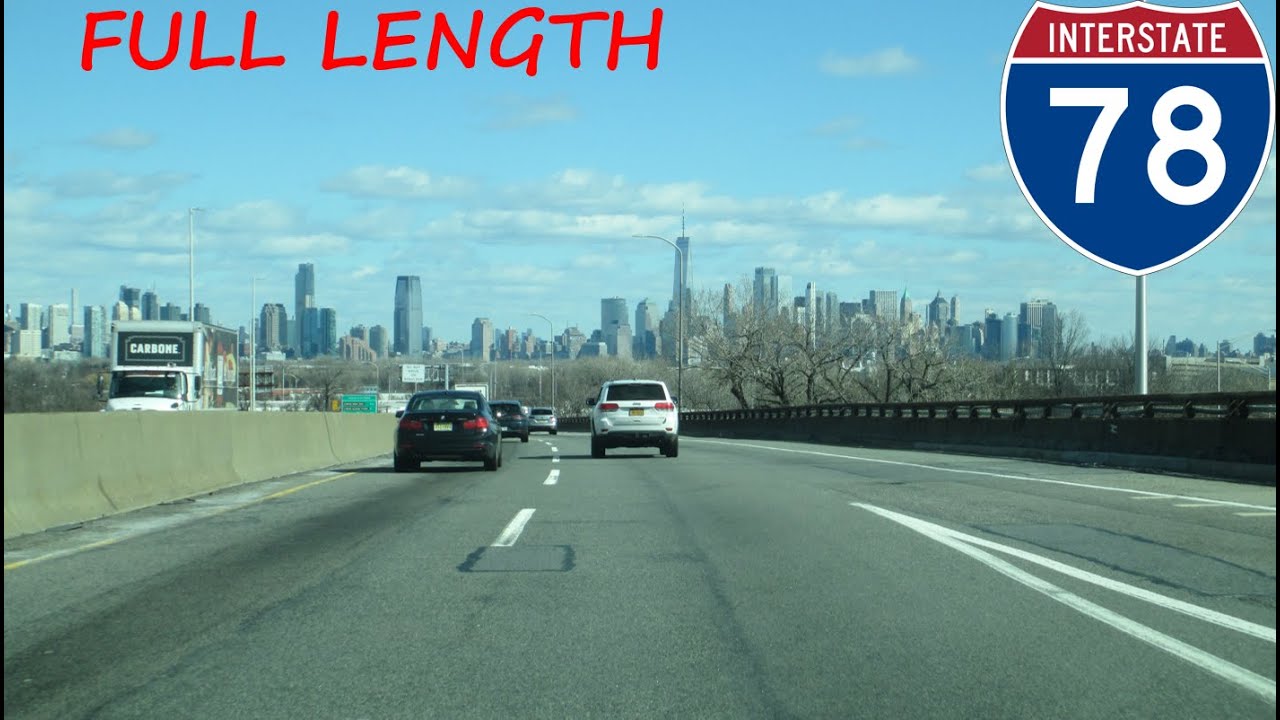 Interstate 78 eastbound