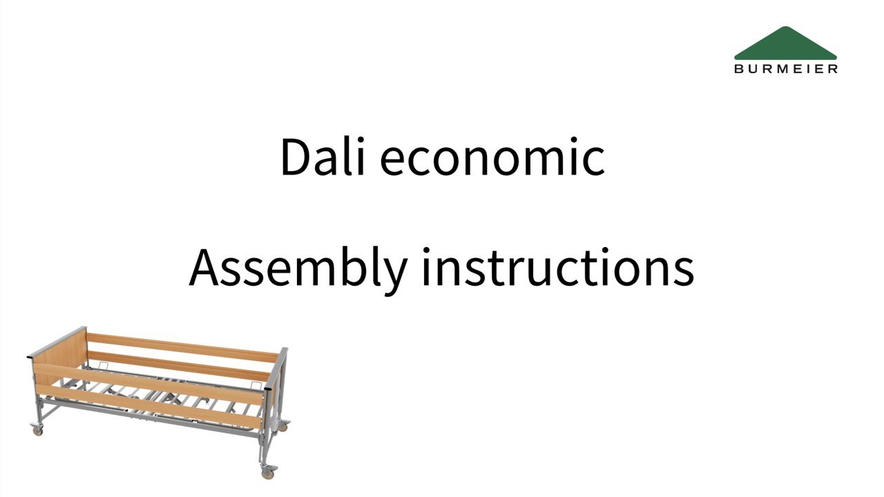 Assembly instructions | Care bed Dali | Variant economic | Burmeier
