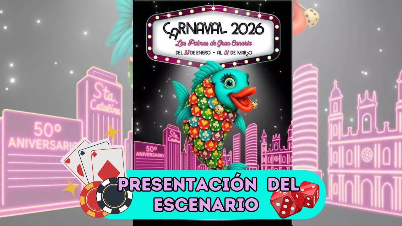 Presentación del Escenario del Carnaval de Las Palmas de Gran Canaria 2026, dedicada a «Las Vegas»