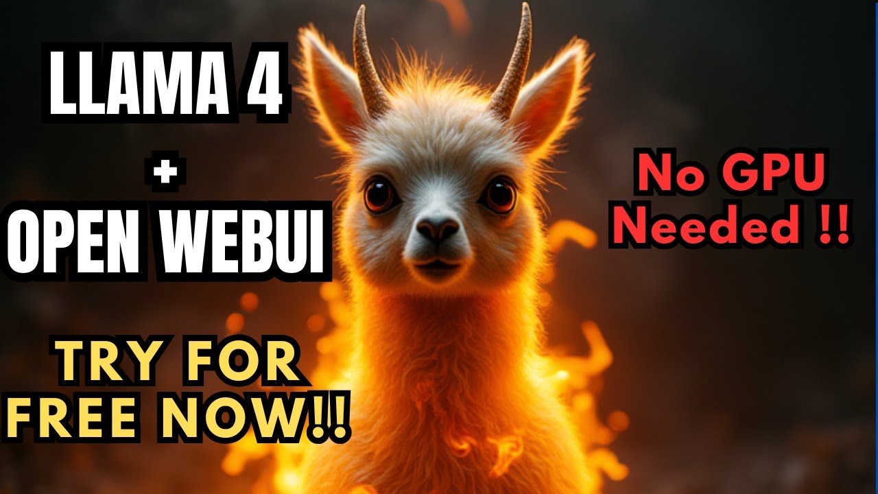 Попробуйте модели Llama 4 Maverick и Scout БЕСПЛАТНО локально в Open WebUI.