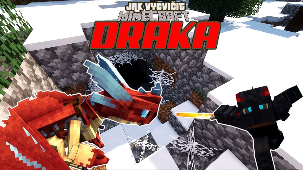 JAK VYCVIČIT DRAKA V MINECRAFTU! 🦎 I 16.- Obří pavoučí doupě!  🕷️