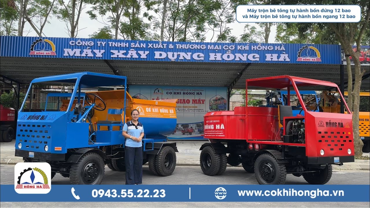 Sự kh&aacute;c biệt giữa m&aacute;y trộn b&ecirc; t&ocirc;ng tự h&agrave;nh bồn đứng v&agrave; bồn ngang c&oacute; c&ugrave;ng c&ocirc;ng suất 2m&sup3;