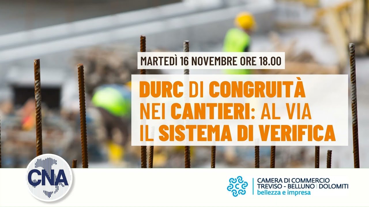 DURC DI CONGRUITÀ NEI CANTIERI:AL VIA IL SISTEMA DI VERIFICA