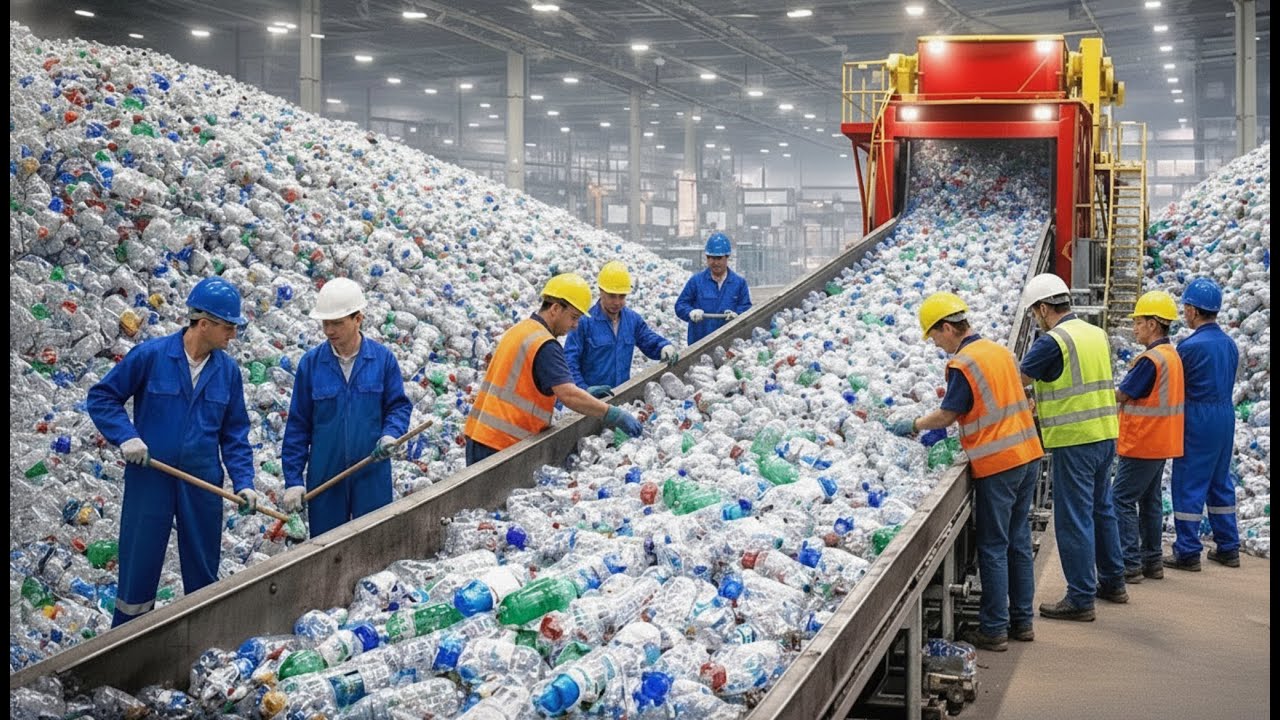 Inside a High-Tech Plastic Recycling Factory | Full process