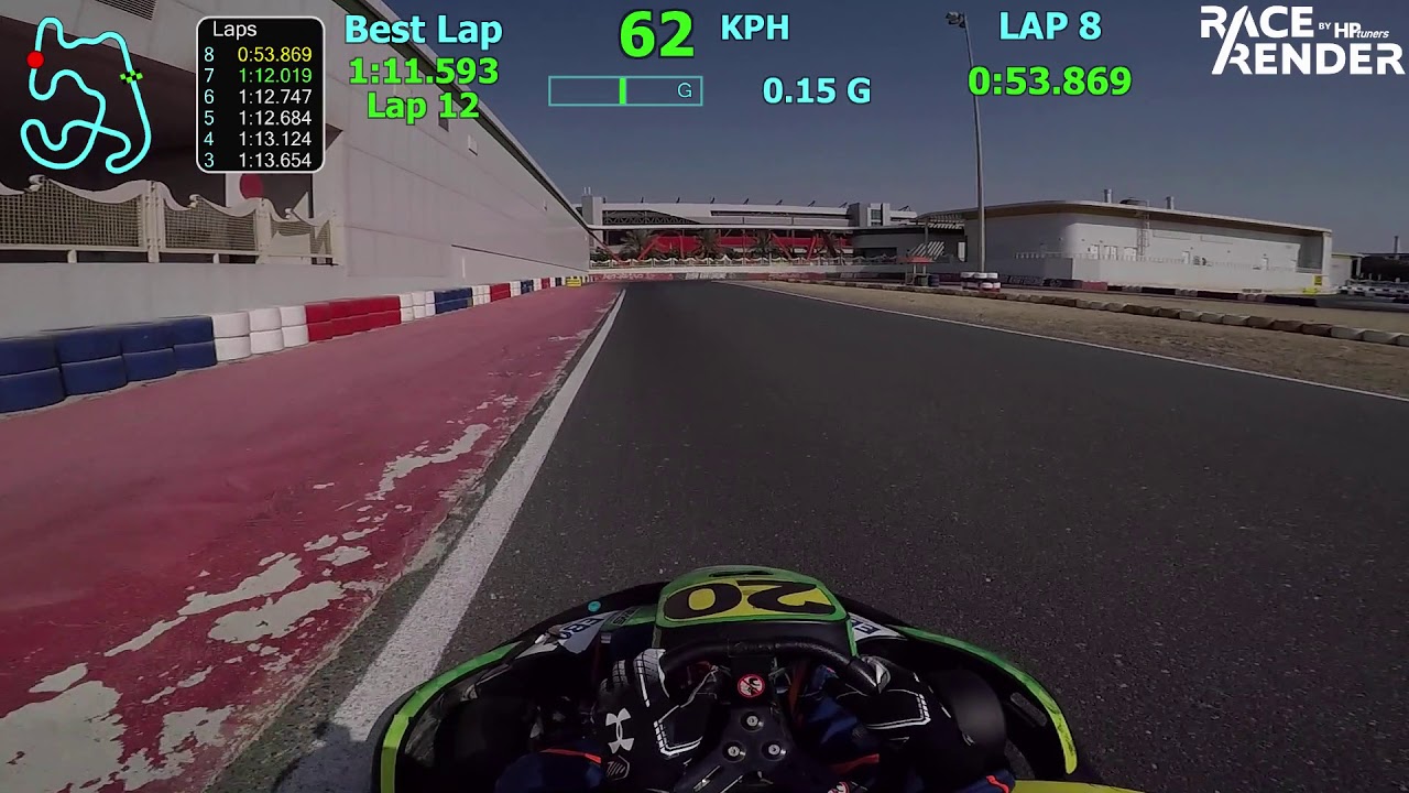 Dubai Kartdrome Outdoor RX8 rental practice 1:11.593
