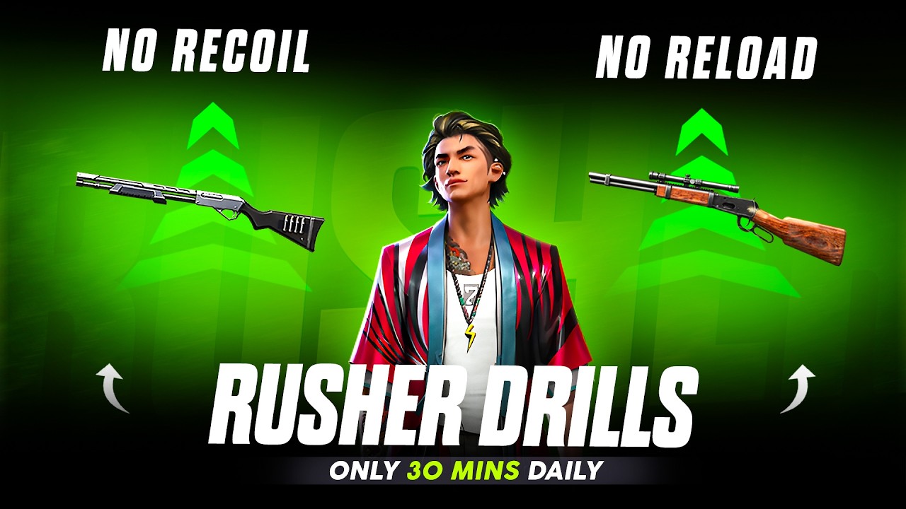 Best Rusher Drills | M590 No Recoil , No Reload Secret Tips !