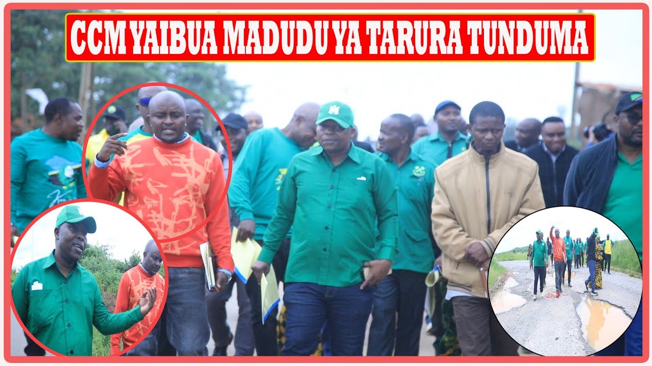 CCM YAIBUA MADUDU MAKUBWA YA TARURA TUNDUMA 