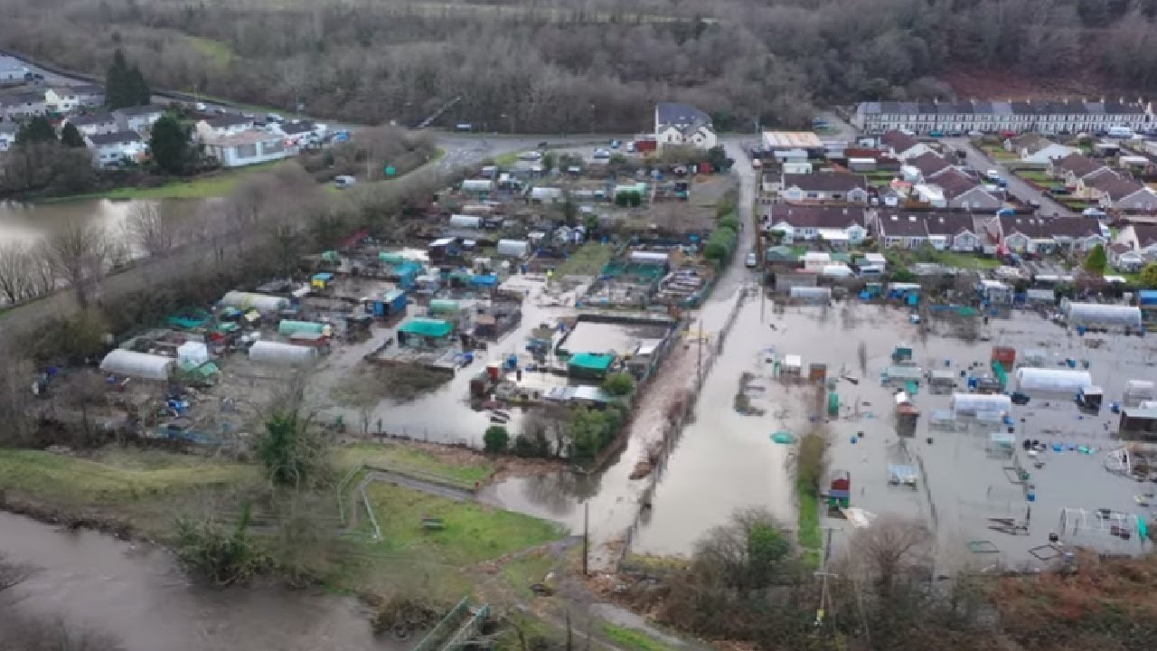 Storm Dennis: Terrible Flood In Ystrad Mynach, Wales