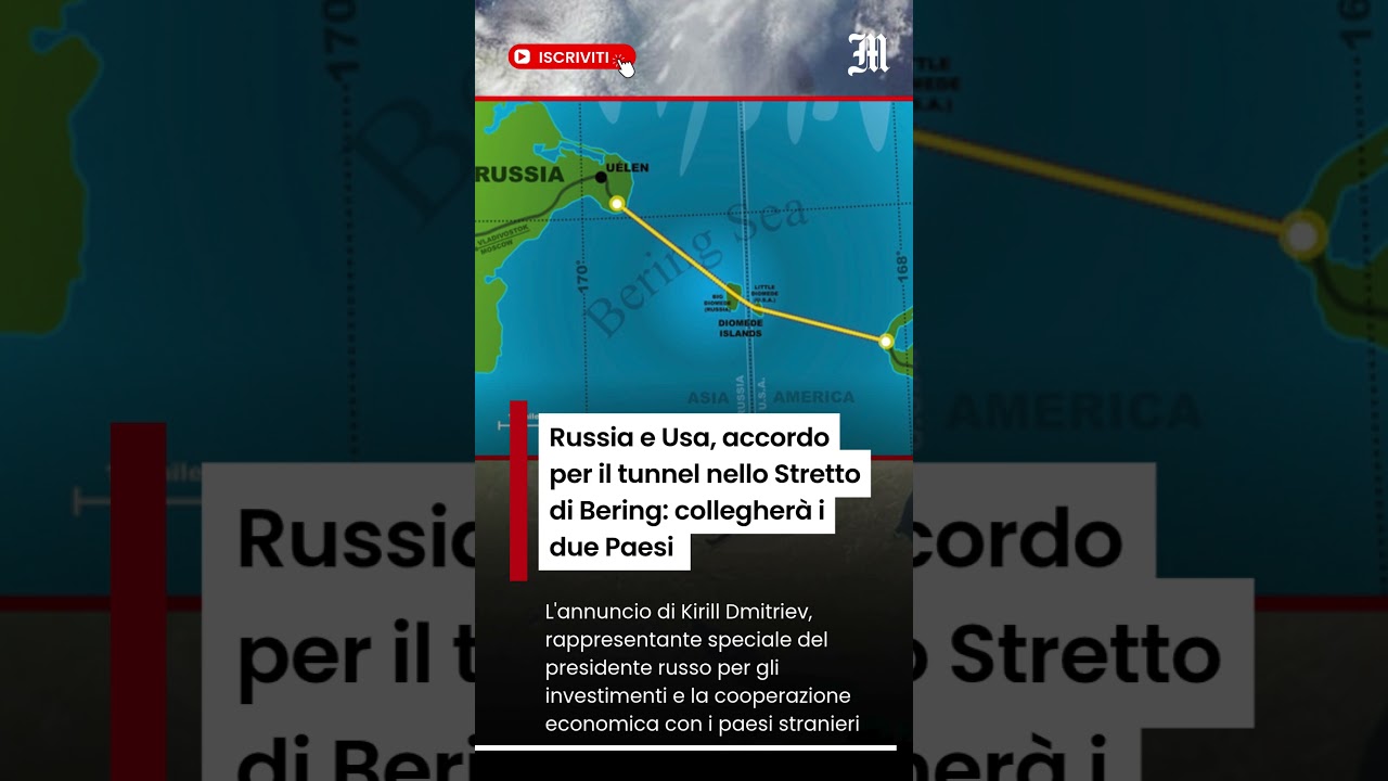 Russia e Usa, accordo per il tunnel nello Stretto di Bering: collegher&agrave; i due Paesi