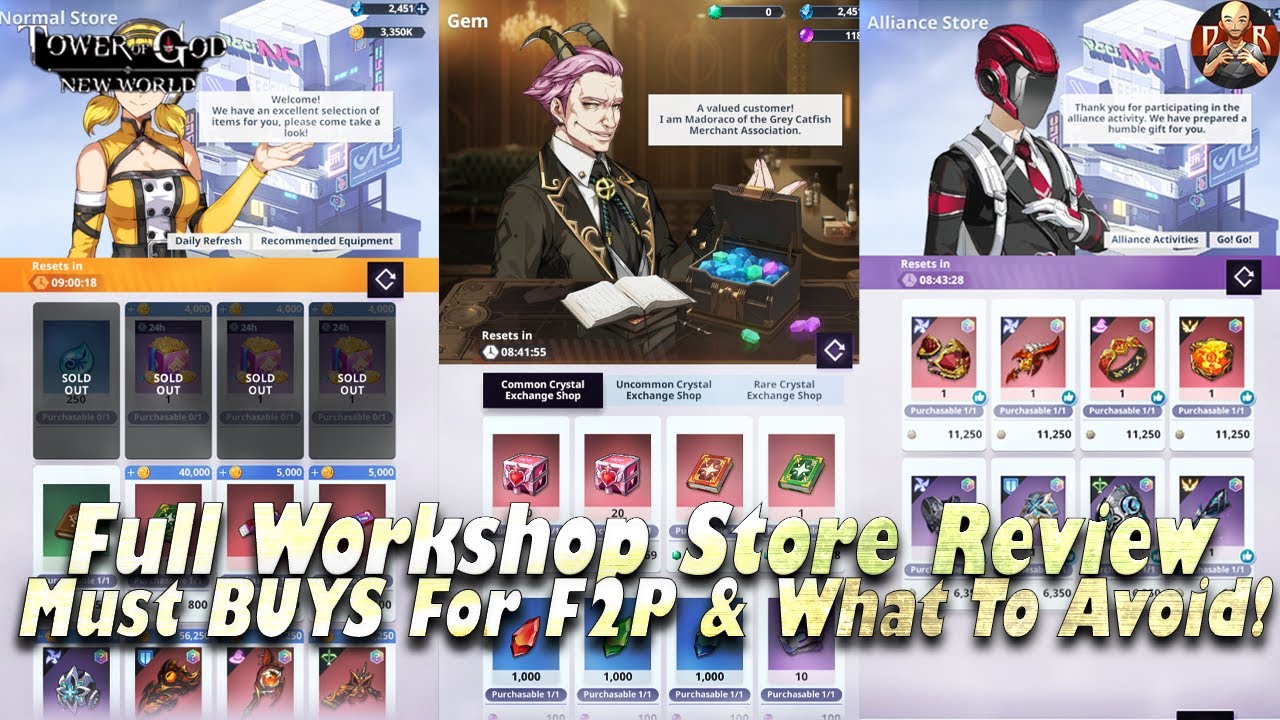 [Tower of God: New World] - Shop Guide! What F2P SHOULD Buy & what is geared for spenders!