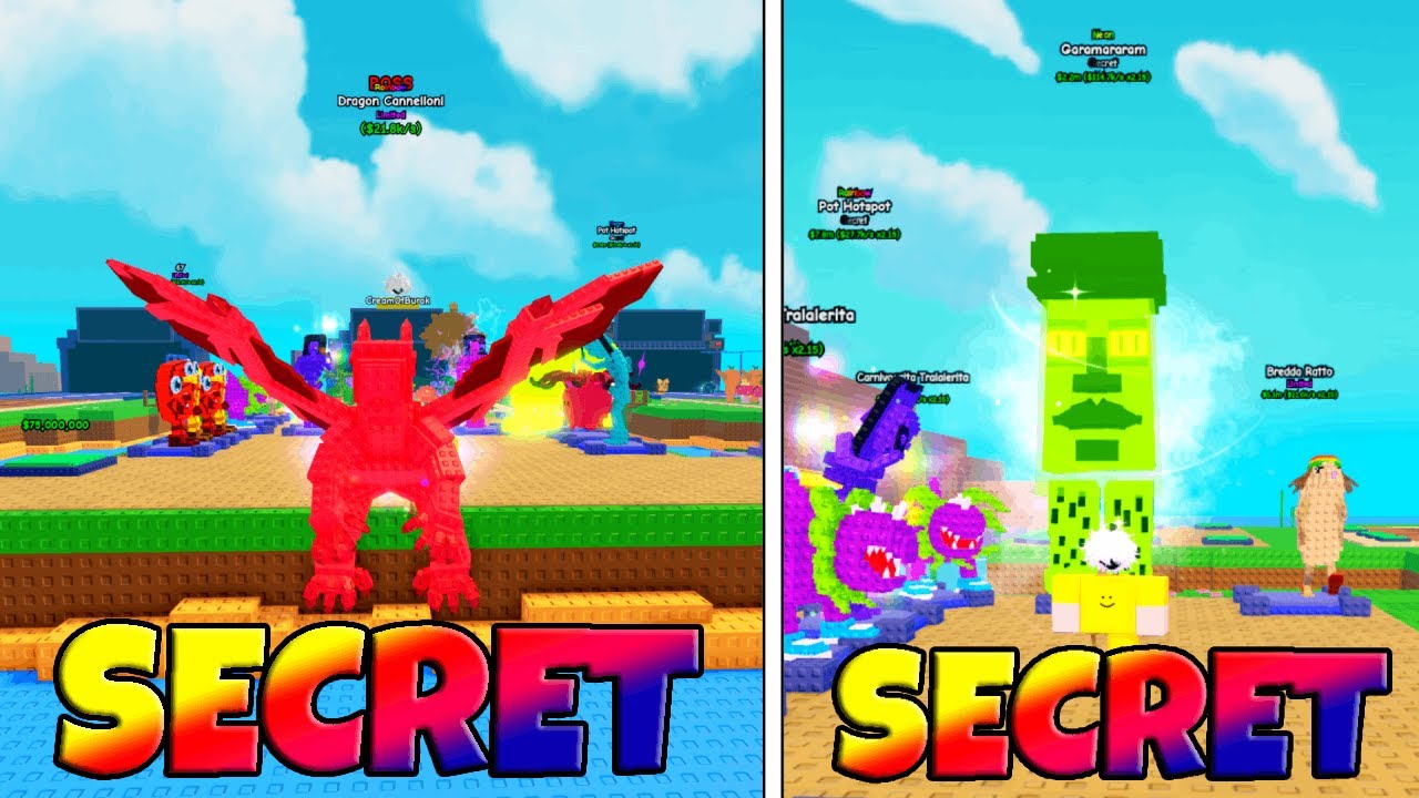 ROBUX’LA MAX ŞANS ALDIM VE SECRET ÇIKTI! - Plants Vs Brainrots Türkçe