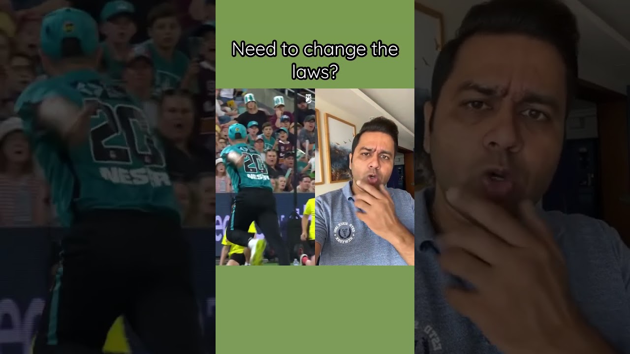 Incredible Catch&hellip;but do we need to change the laws? Batao Batao&hellip; #aakashvani #cricket #shorts #bbl