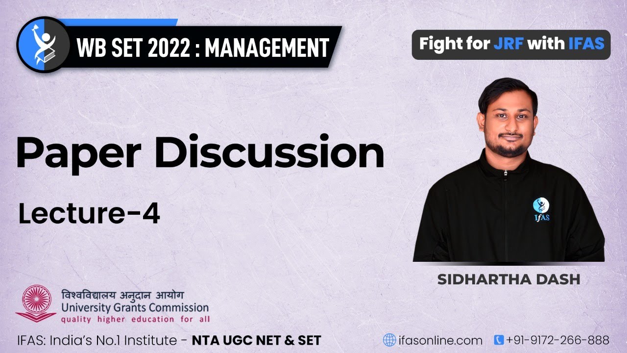 WB SET Management 2022 Paper Discussion [Answer Key] | L4 | IFAS