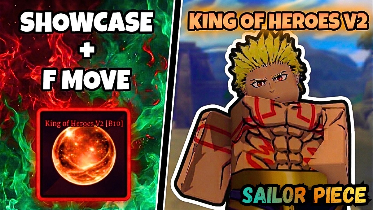 Как получить Kings of Heroes Mele V2 + F в Sailor Piece! Gilgamesh V2 Sailor Piece Roblox
