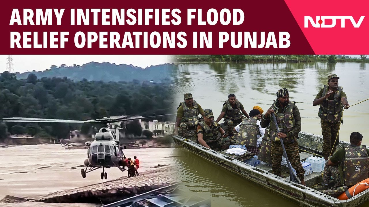 Punjab Floods News | Indian Army Intensifies Flood Relief Operations Across Punjab