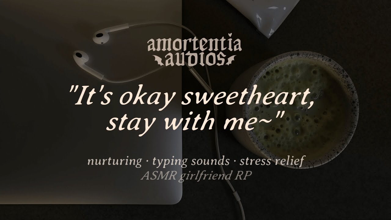 ASMR Girlfriend | Keep Me Company While I Work | Nurturing | Cuddles & Typing Sounds | Stress Relief