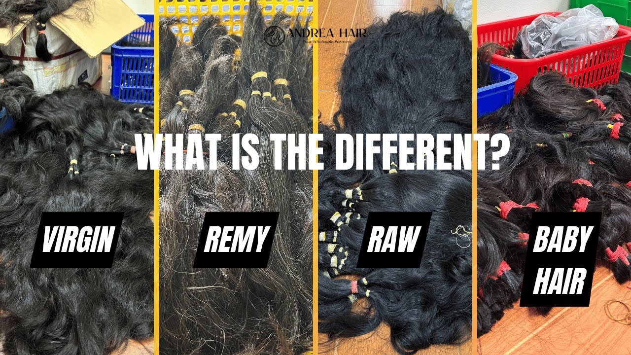 Raw Hair, Virgin Hair, Baby Hair, Remy Hair | Hair Types You Must Know! #vietnamesehairfactory