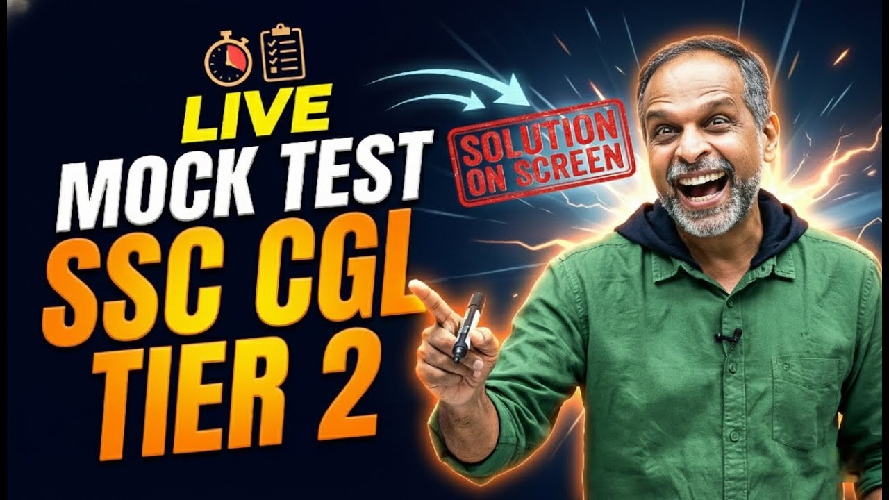 SSC CGL Tier 2 Mock Test | Testbook | kya haal chal ?