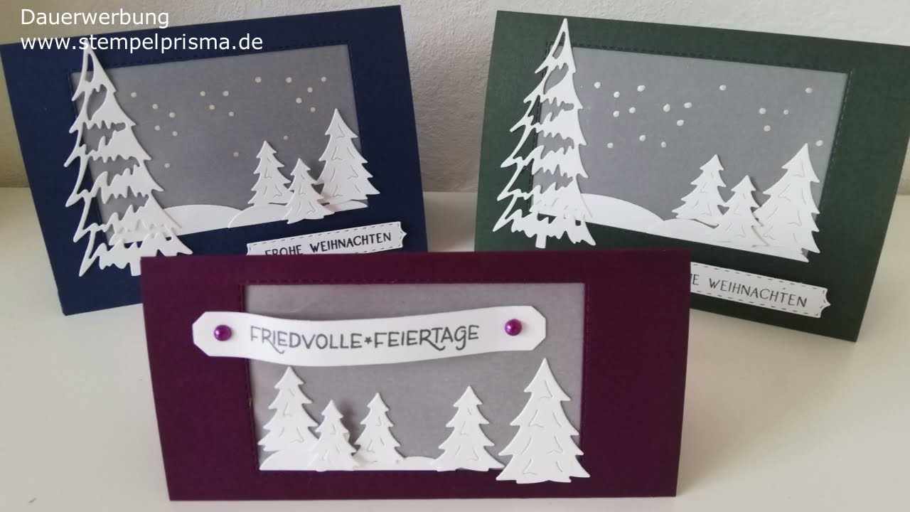 Lichterkarte weihnachtlich / Deko /Tutorial / Stampin'Up!