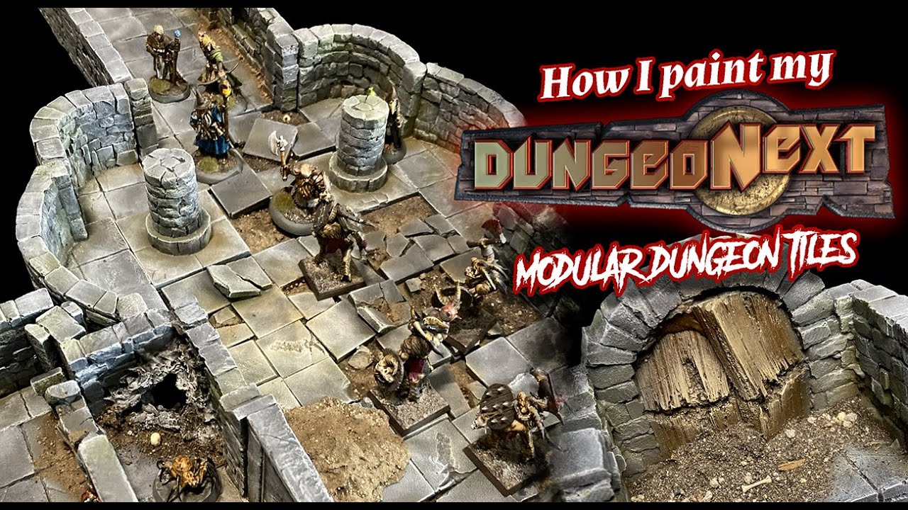 Dungeonext: How I paint my modular dungeon tiles