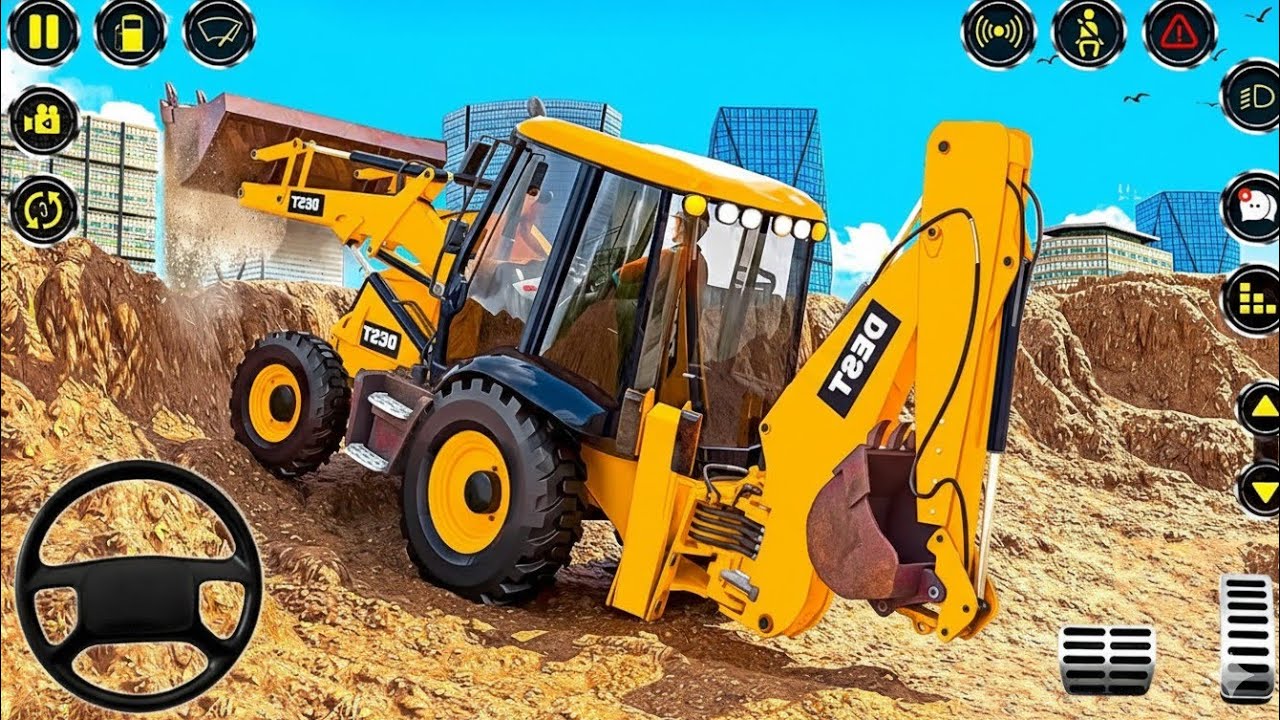 Heavy JCB Construction Game 2026 👷 | City Road Builder Simulator Android