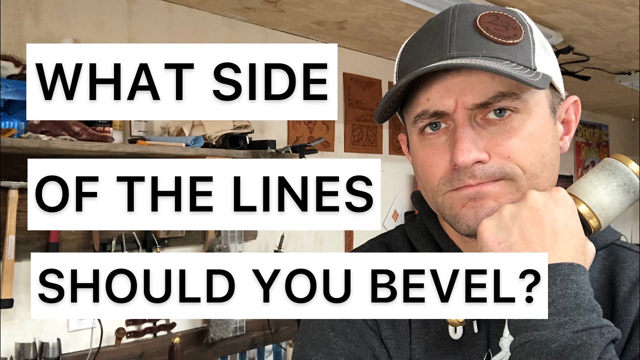 What side of the lines should you bevel?