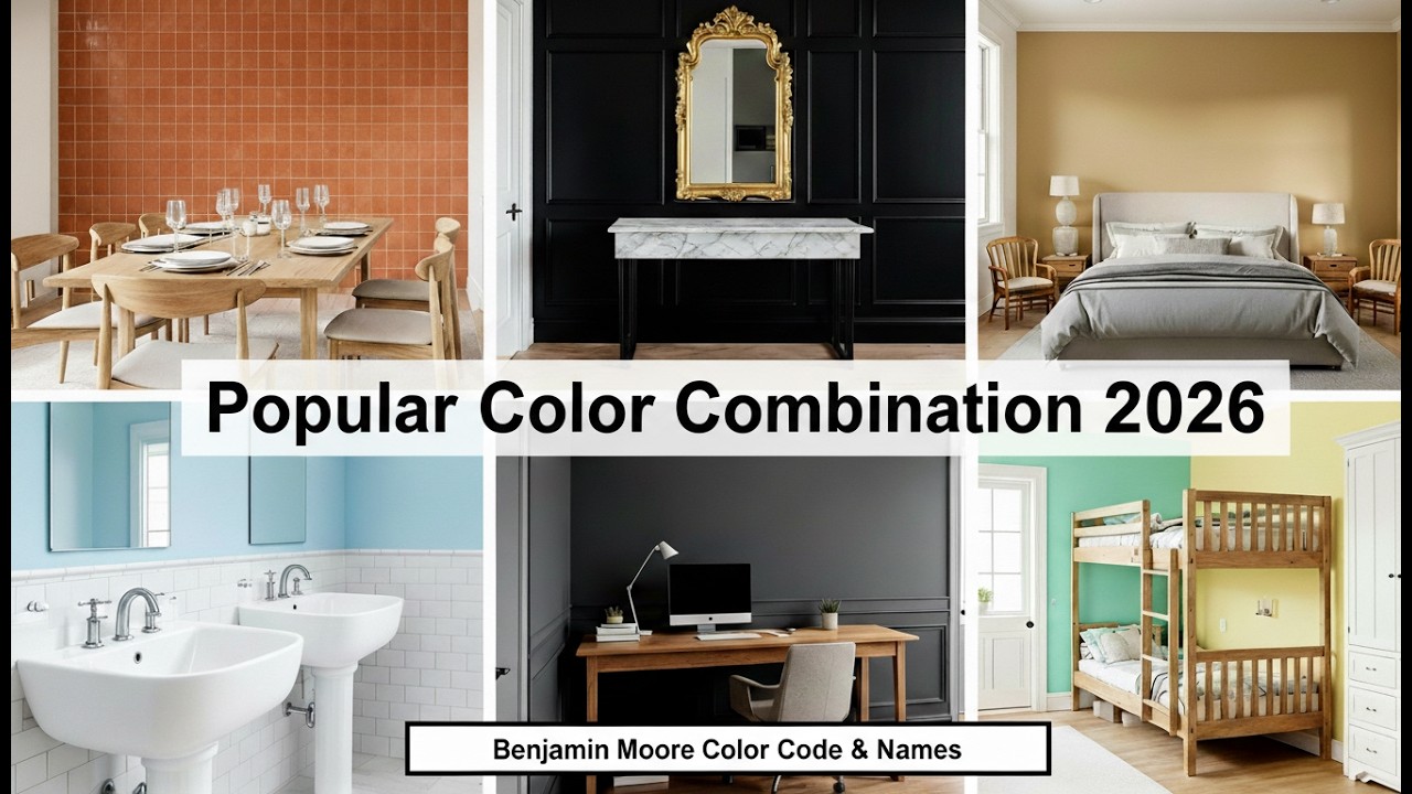 Benjamin Moore Two Color Wall Paint Combinations 2026