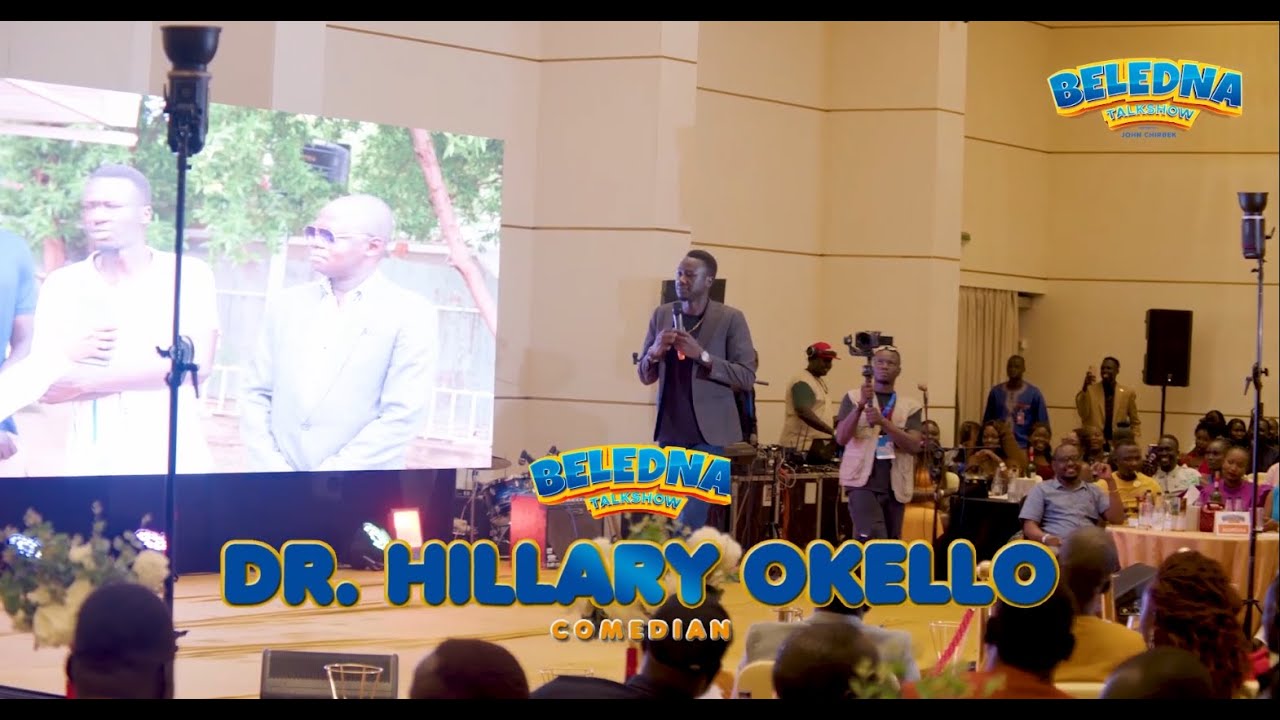 Experience the comedic genius of Dr. Hilary Okello as he dazzles the audience in Juba, South Sudan.