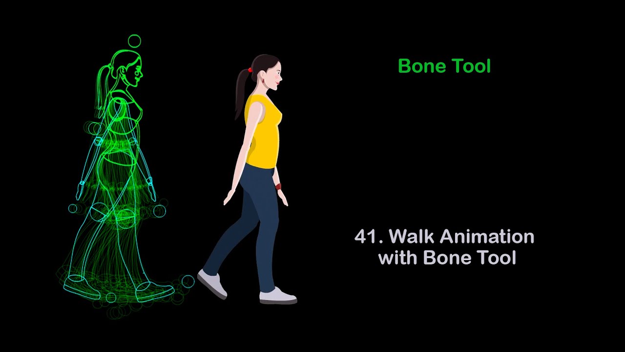 #animatecc #BoneToolWalkAnimation #walkcycle #characterwalk #cartoonanimation #2danimation