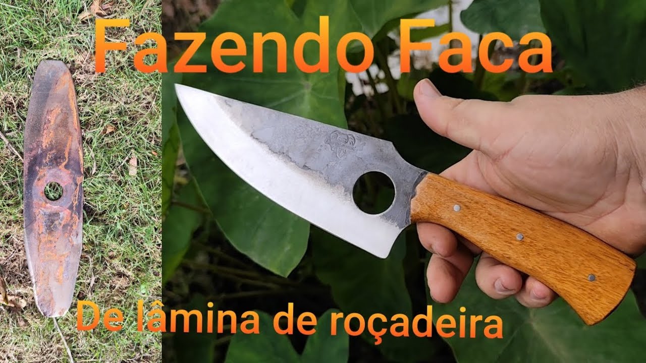 Dando vida a uma peça que ia pro lixo, Fazendo faca artesanal #facas #cutelaria #caça #pesca #roça 