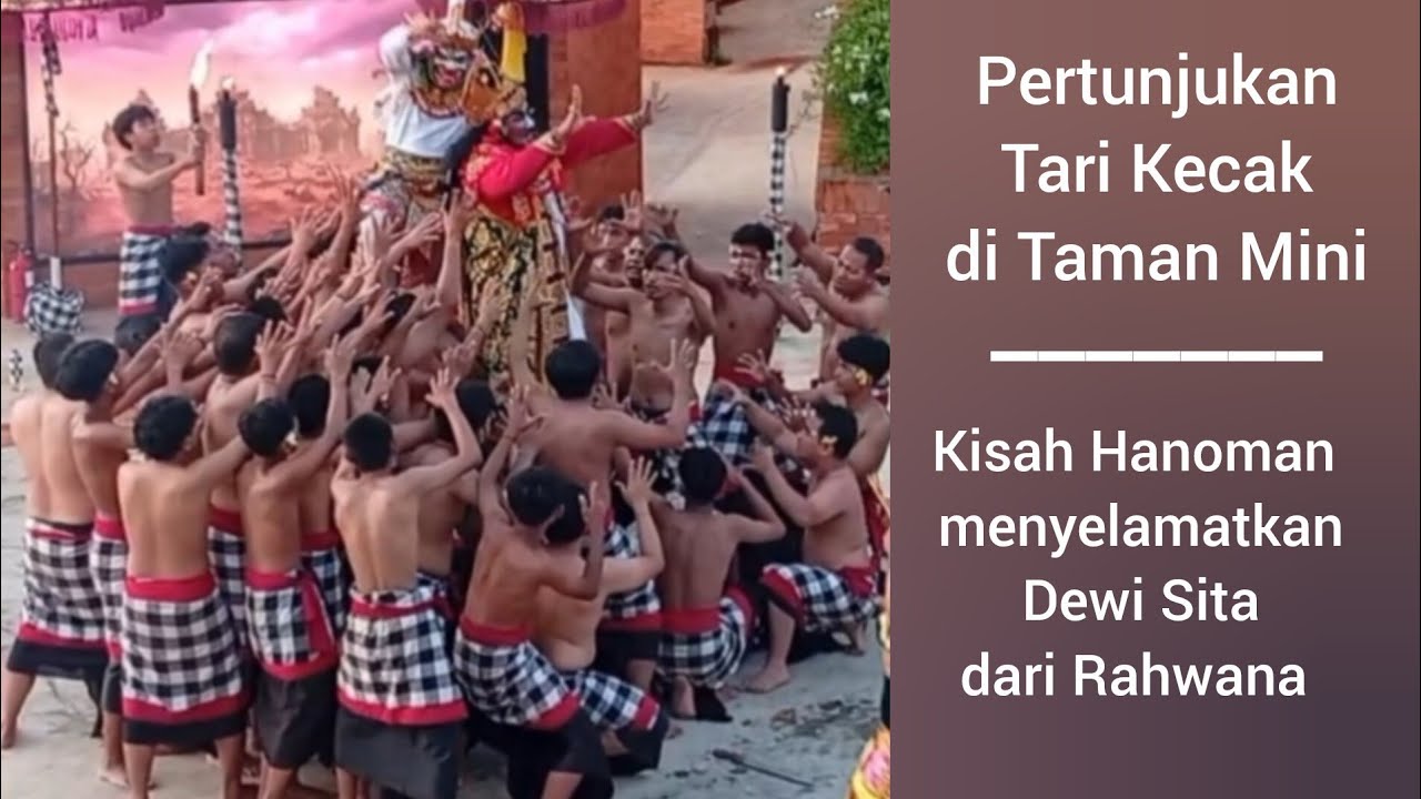 Pertunjukan tari Kecak di Taman Mini