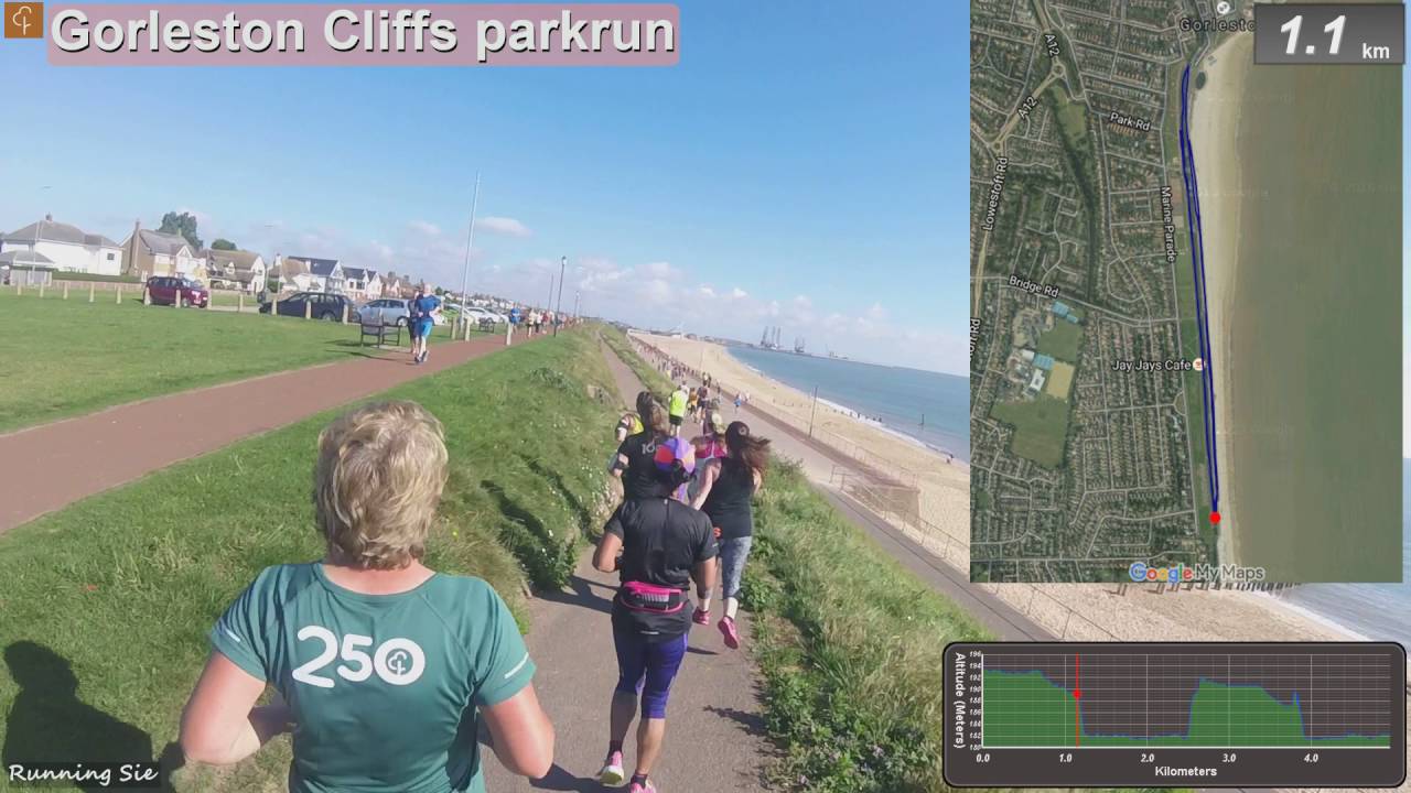Gorleston Cliffs parkrun - normal speed