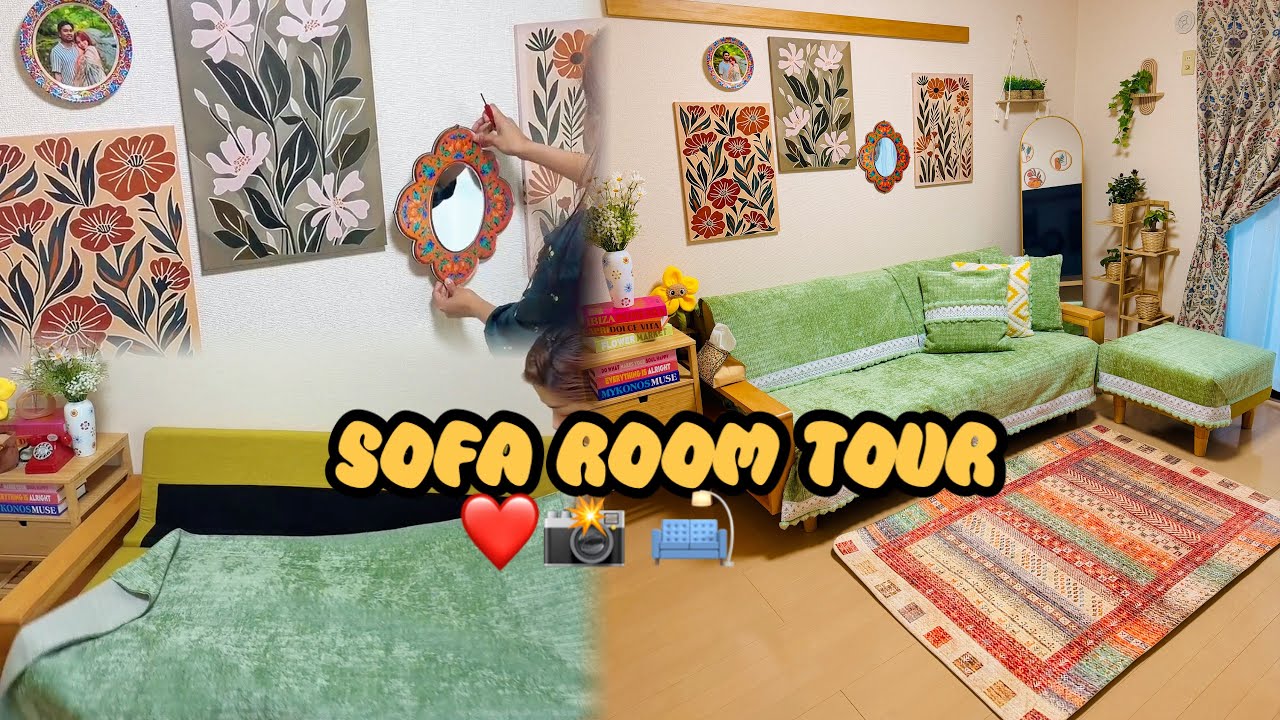 দিনে দিনে মা এর মতো হয়ে যাচ্ছি 😌LIVING ROOM TOUR 🏡❤️#roomtour #homedecor 