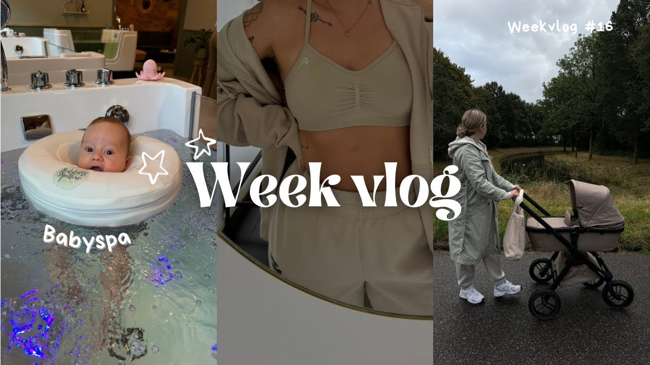 Weer back on track in de gym & babyspa | WEEKVLOG #16