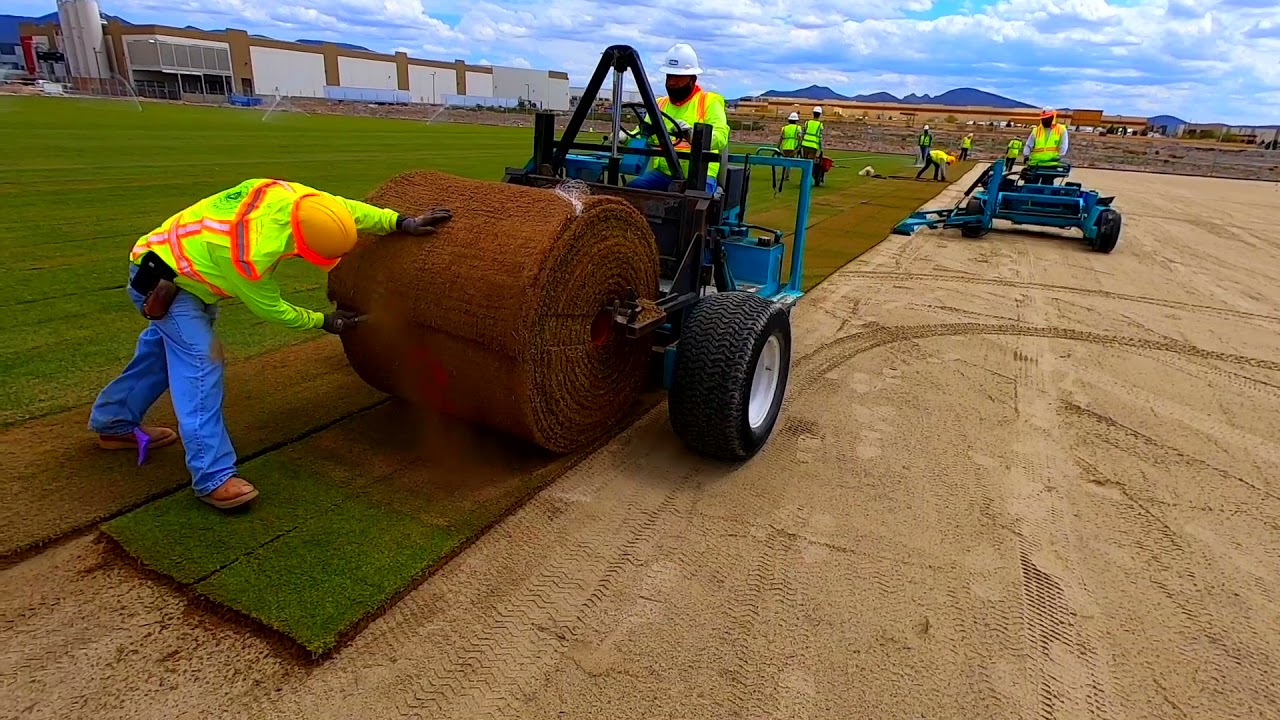 Las Vegas Raiders Sod Install Phase 2 by Hellas at Intermountain Healthcare Performance Center