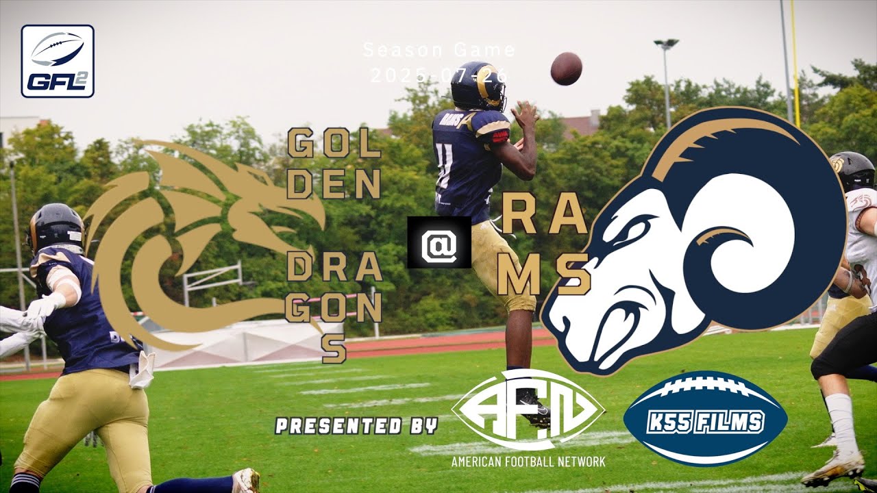 🏈 Gießen Golden Dragons @ Nürnberg Rams | GFL2 Süd | 26.07.2025