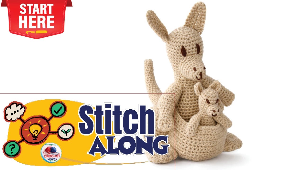 Stitch Along: Crochet Mommy Kangaroo and Joey Amigurumi