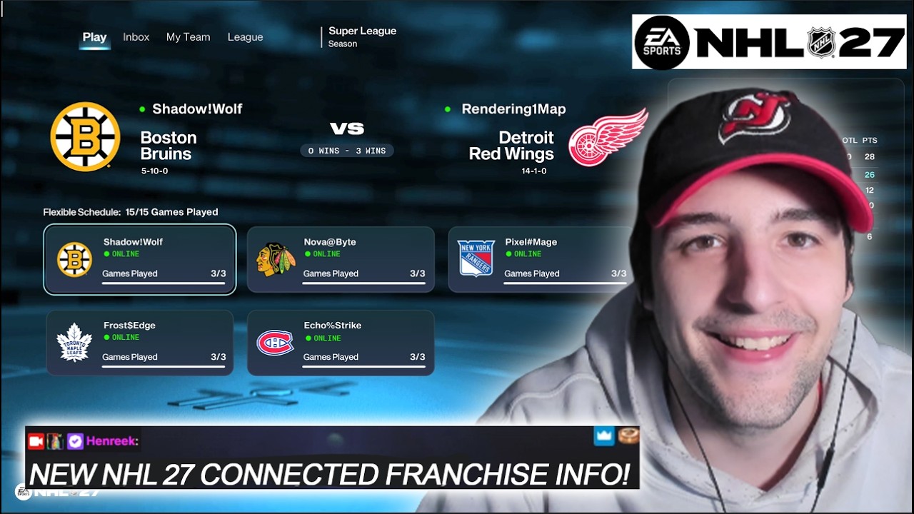 НОВАЯ ИНФОРМАЦИЯ О РЕЖИМЕ CONNECTED FRANCHISE В NHL 27 + ПОДРОБНОСТИ ИГРОВОГО ПРОЦЕССА!