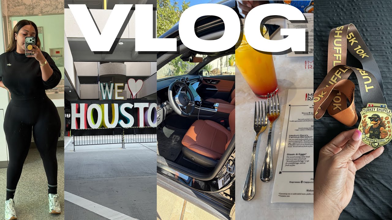 VLOG | BACK TO HOUSTON • DID MY FIRST 10K 🏅• GOT A NEW BENZ • HUGE WINTER HAUL 