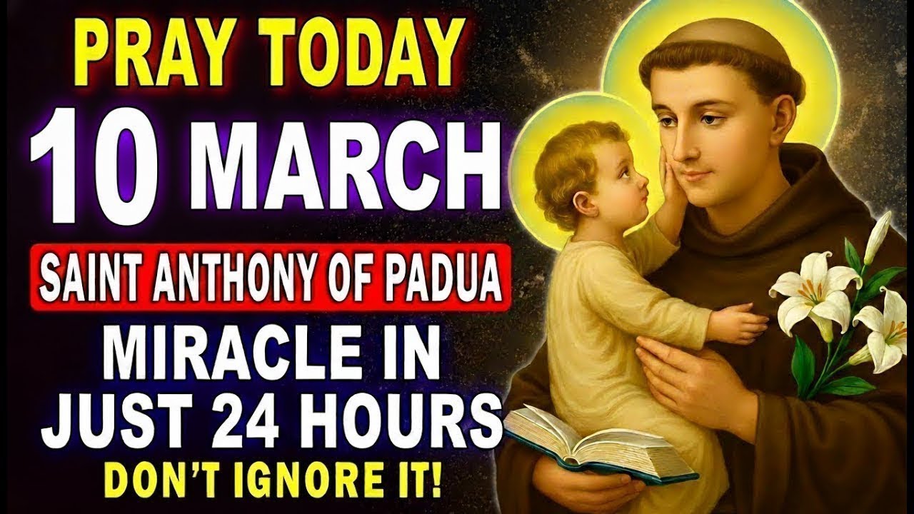 💖SAINT ANTHONY OF PADUA – POWERFUL PRAYER FOR AN URGENT MIRACLE 🙏